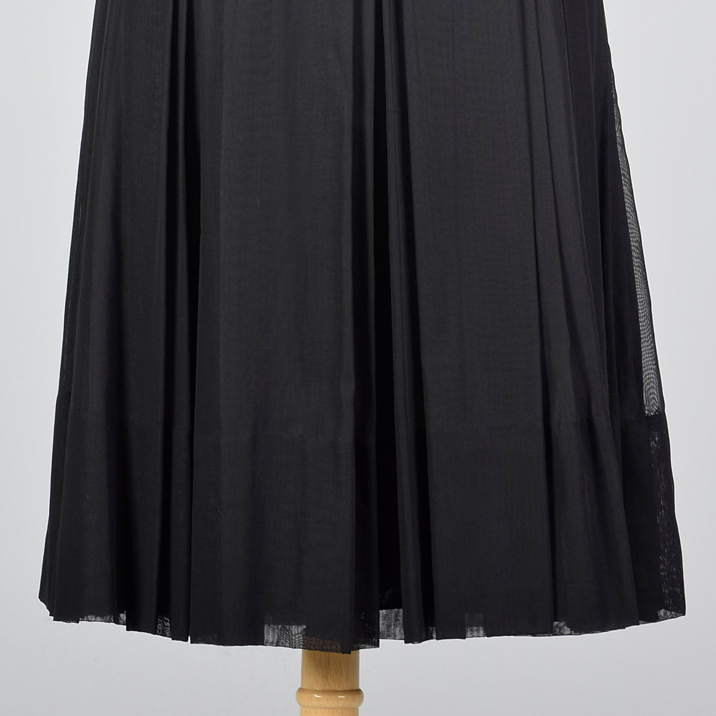 1950s Classic Little Black Dress with Draped Neckline