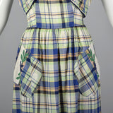 1950s Plaid Dress and Jacket with Patch Pockets