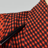 Medium 1940s Red and Black Check Jacket