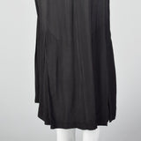 1980s Norma Kamali Black Mermaid Skirt with Pleated Hem