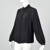 Small 1980s Christian Dior Separates Silk Blouse