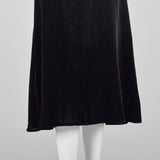 Medium 1930s Velvet Dress with Sheer Lace Top