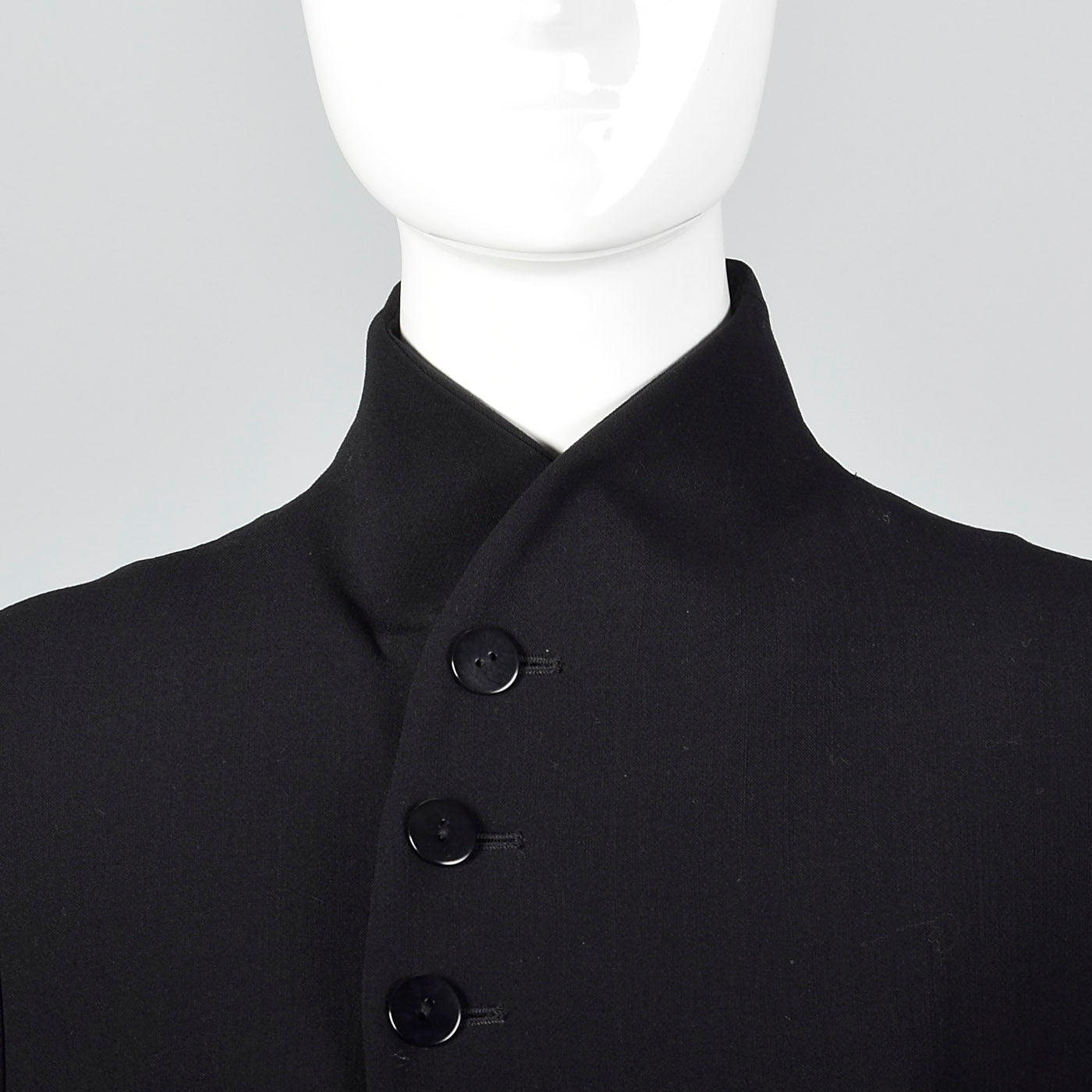 1990s Ralph Lauren Black Label Asymmetric Button Jacket