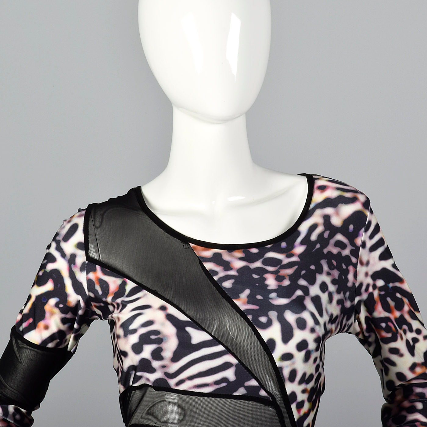 1990s Animal Print Spandex Catsuit
