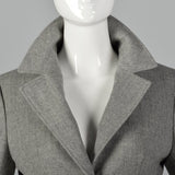 Small 1970s Wool Crop Jacket with Fur Collar