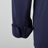 XXL 1950s Navy Gabardine Skirt Suit