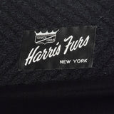 1960s Black Textured Chevron Winter Coat