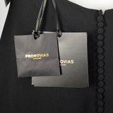 Medium Pronovias Black Mermaid Gown Sleeveless Formal Dress Keyhole Back