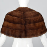 1950s Mink Stole with Scallop Edge
