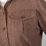 1970s Oscar de la Renta Long Sleeve Wool Dress