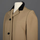 Classic George Halley Winter Coat with Velvet Collar
