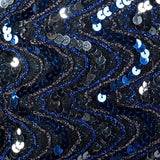 XL-XXL Lilli Diamond 1970s Blue Sequin Long Dress