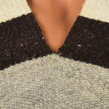 1970s Mens Mexican Wool Blanket Poncho
