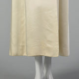 XS 1960s Ivory Opera Coat with Mink Collar