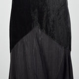 XS 1930s Drop Waist Velvet and Silk Evening Dress