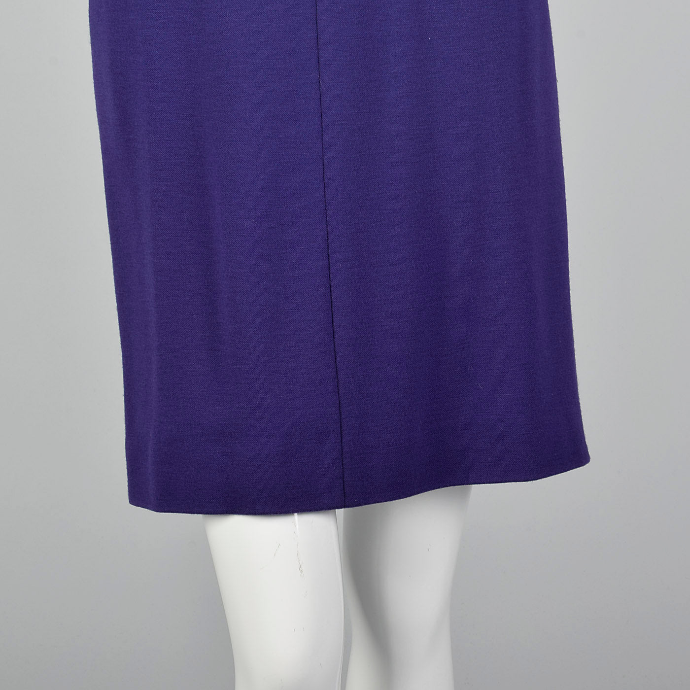 1980s Geoffrey Beene Purple Knit Dress