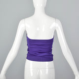 1970s Anne Klein Purple Tube Top