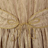 1970s Mollie Parnis Boutique Ivory Silk Dress