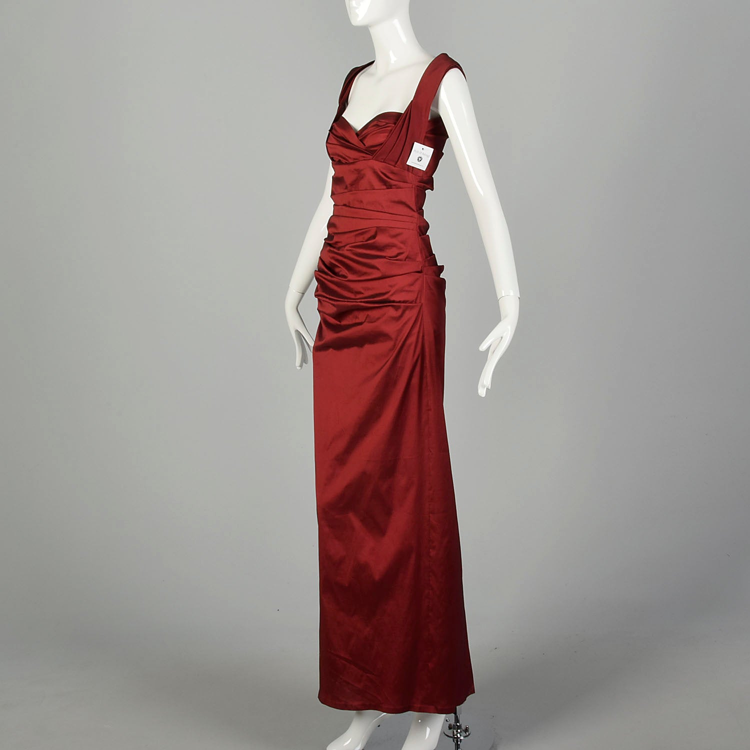 Small Talbot Runhof Red Evening Gown Sweetheart Neckline Formal Dress