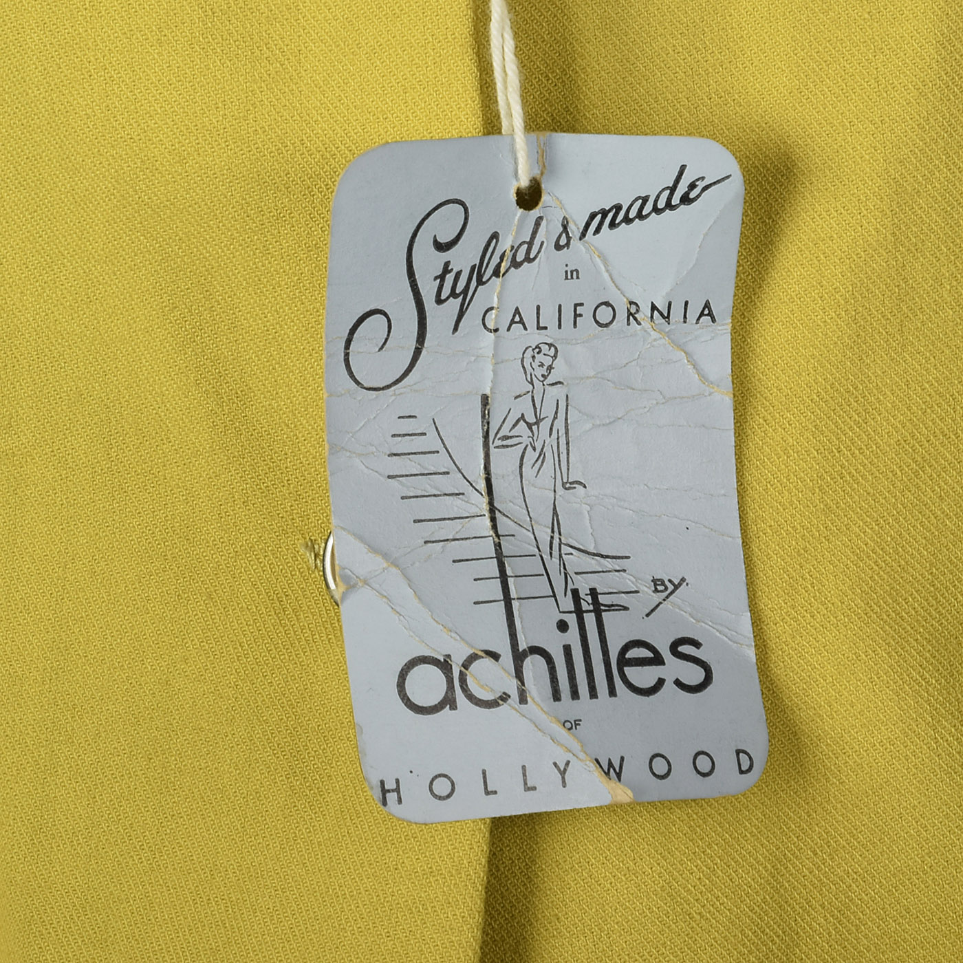 1940s Deadstock Wool Gabardine Shirt