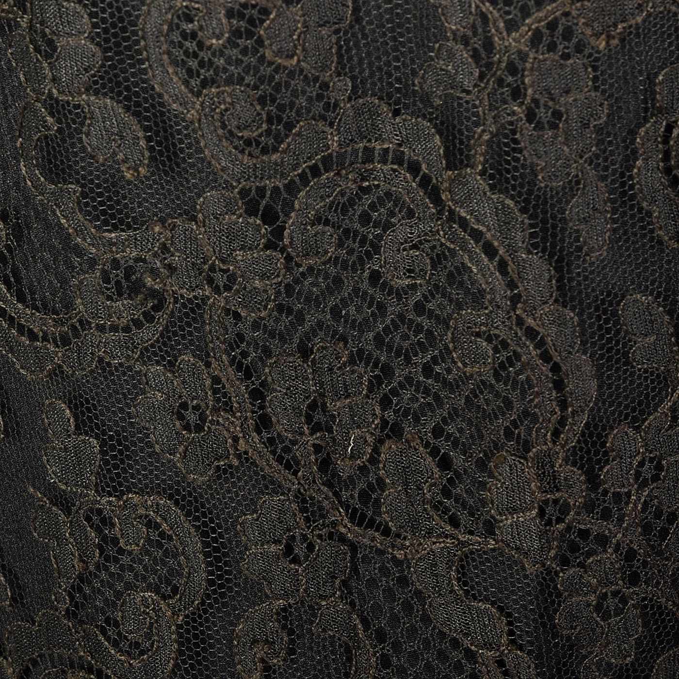 1930s Black Lace Evening Dress