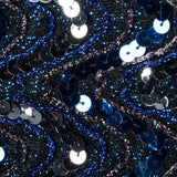 XL-XXL Lilli Diamond 1970s Blue Sequin Long Dress