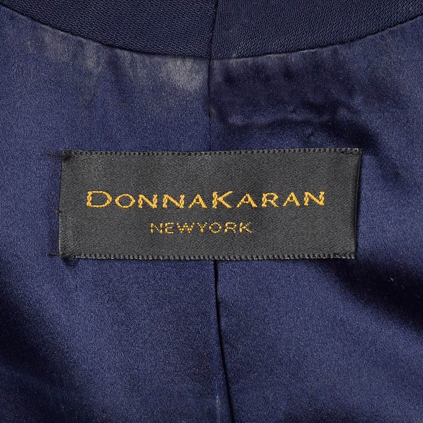 1980s Donna Karan Navy Blue Skirt Suit