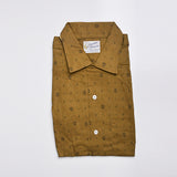 1950s Mens Deadstock Gold Print Shirt