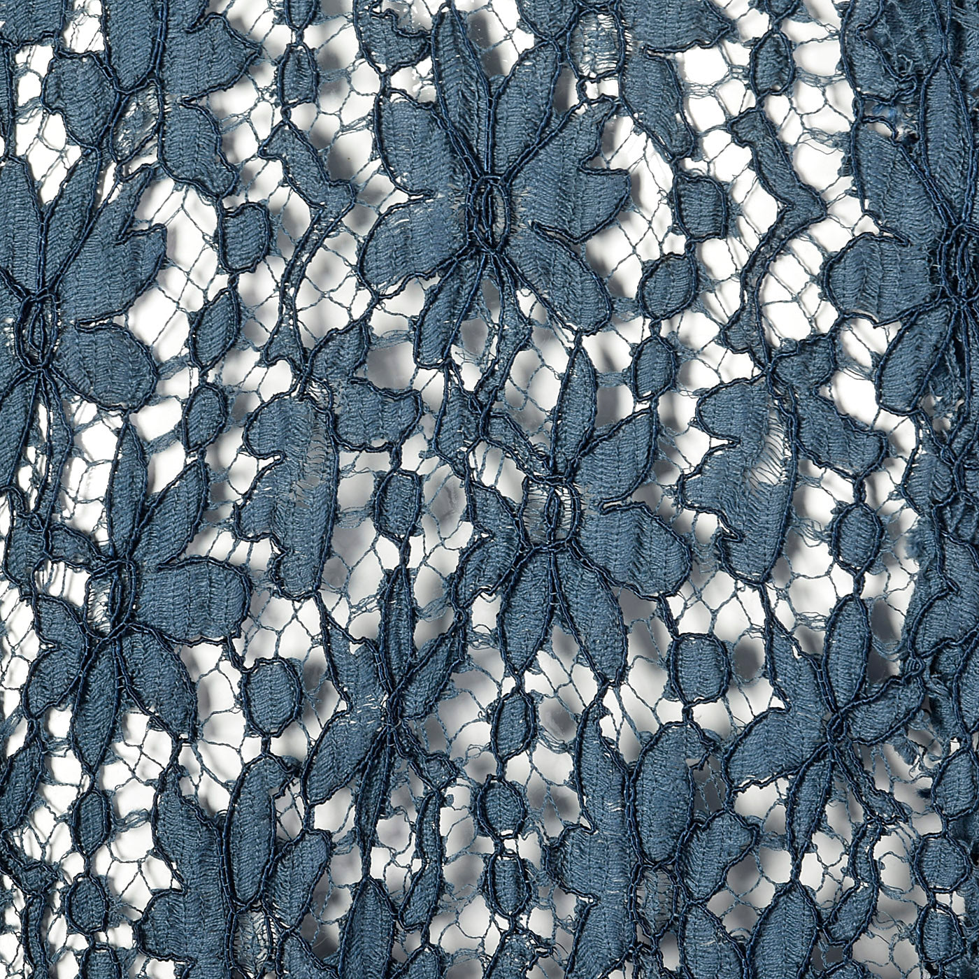 1940s Sheer Blue Lace Dress