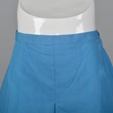 1960s Blue Mini Skort Shorts