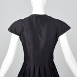 1960s Suzy Perette Black Dress with Pleated Skirt
