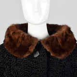 1950s Persian Lamb Jacket with Mink Collar