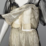1910s Antique Belle Epoque Evening Dress