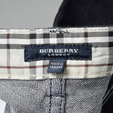 Medium Burberry Jeans Dark Wash Straight Leg Plaid Cuffs