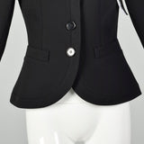 Small Charles Chang Lima Blazer Structural Minimalist Designer Black Jacket