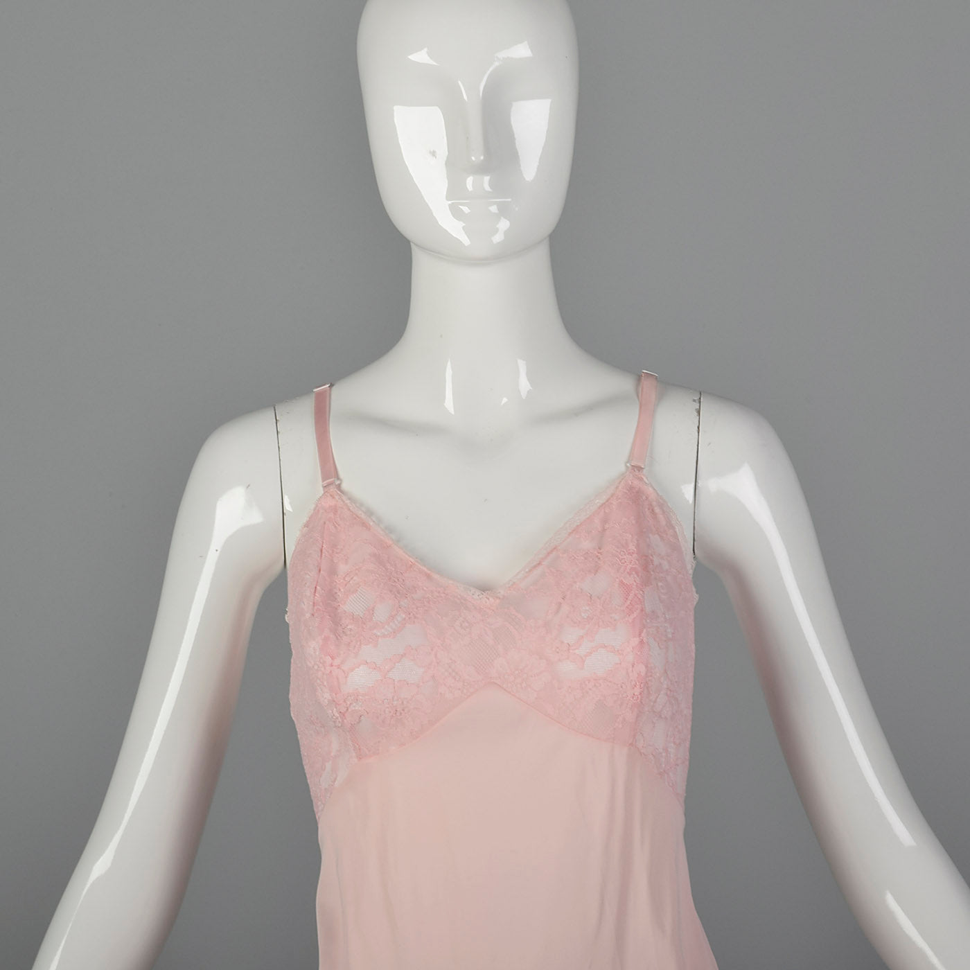 1950s Vanity Fair Pink Slip with Lace Bust