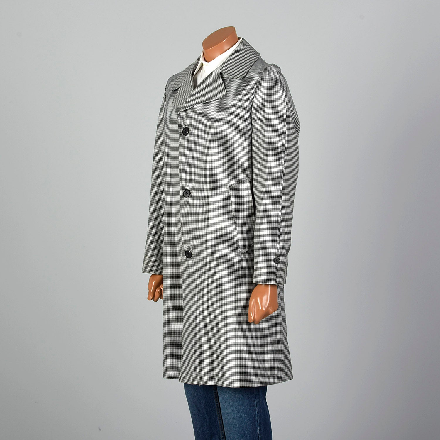 1970s Gray Year Round Overcoat