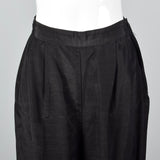 1930s Black Wide Leg Pants