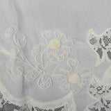 1960s White Nylon Slip with Lace Trim