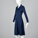 1970s Mignon Dress with a Corset Laced Bodice
