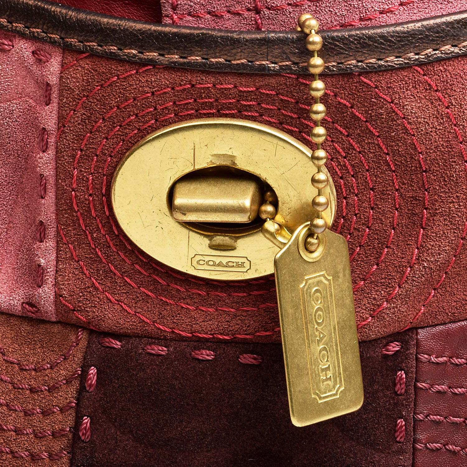 Coach Ltd Ed Ergo Tote Red Hobo Purse