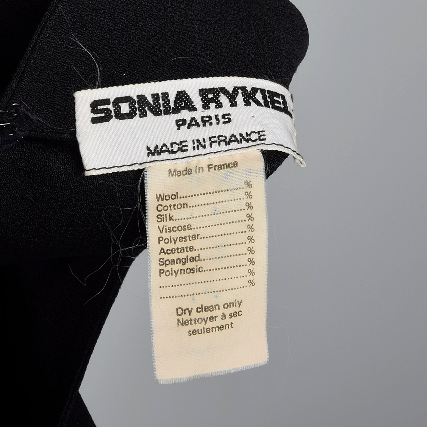 1980s Sonia Rykiel Black Dress