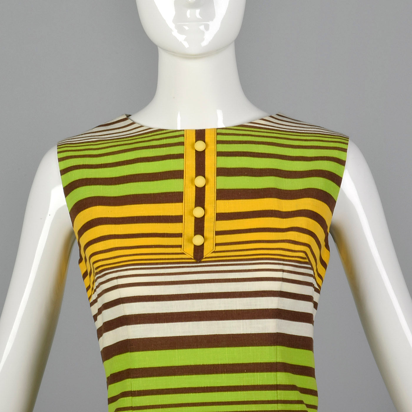 1960s Striped Shift Dress