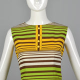1960s Striped Shift Dress