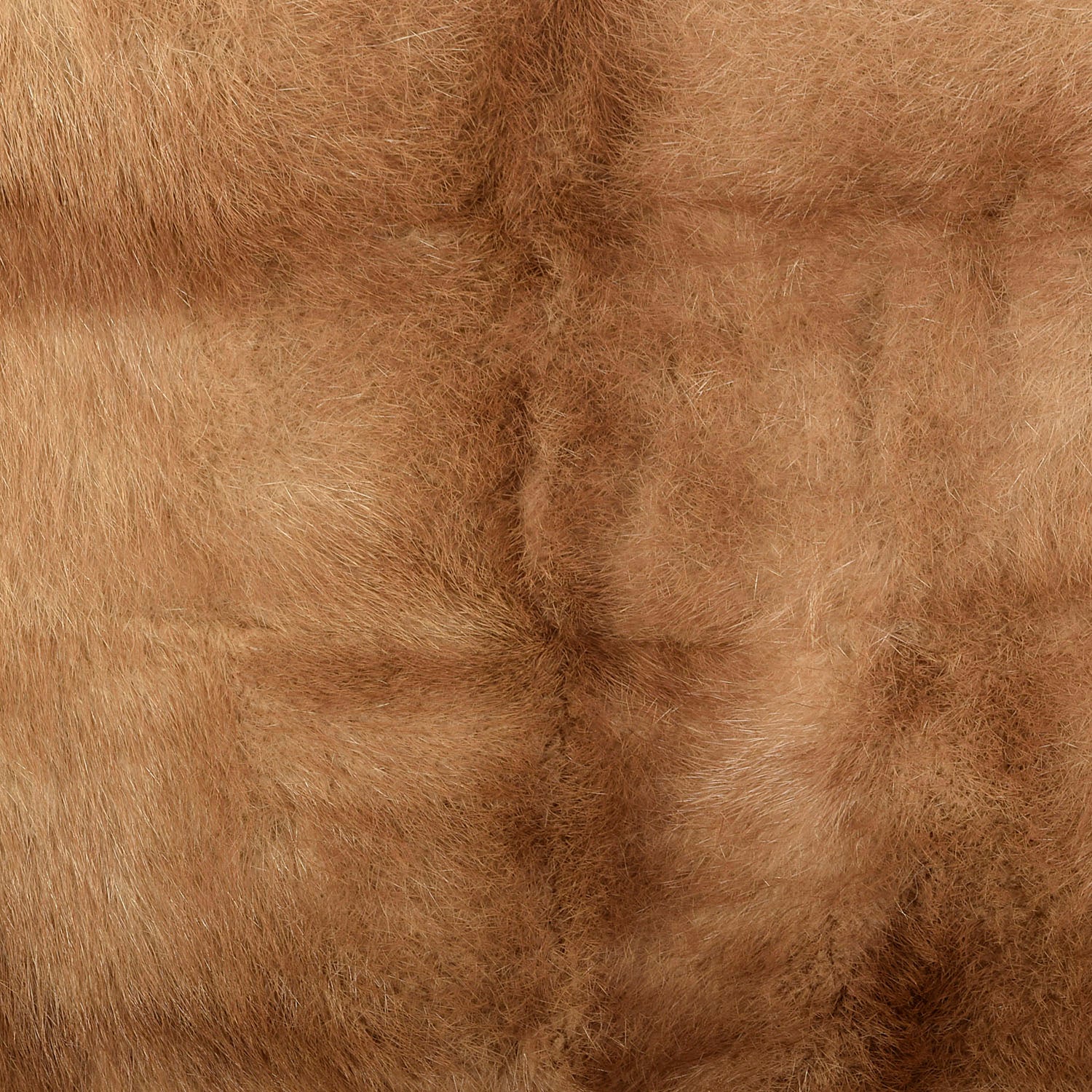 OSFM 1950s Caramel Mink Wrap Winter Stole Shawl Collar Cape Real Fur