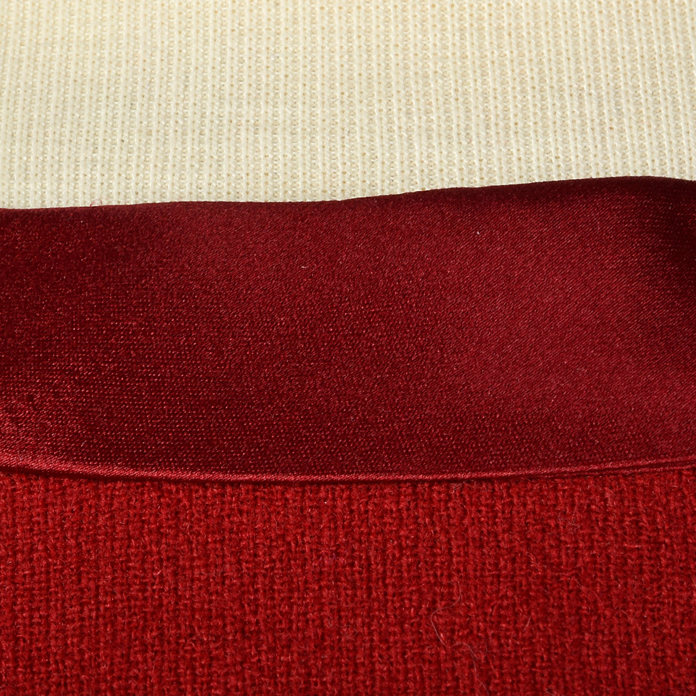 1950s Red Wool Dress with Satin Collar