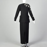 Small Miguel Cruz 1980s Two Piece Skirt Suit