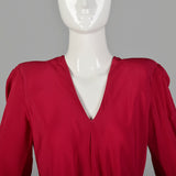 Small 1940s Pink Rayon Evening Gown