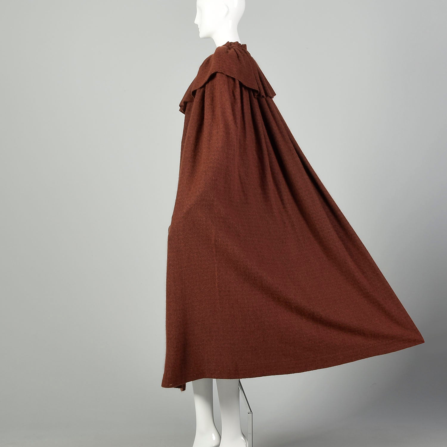 1970s Yves Saint Laurent Rive Gauche Cape Cashmere Angora Knit Soft Autumn Designer Vintage Outerwear
