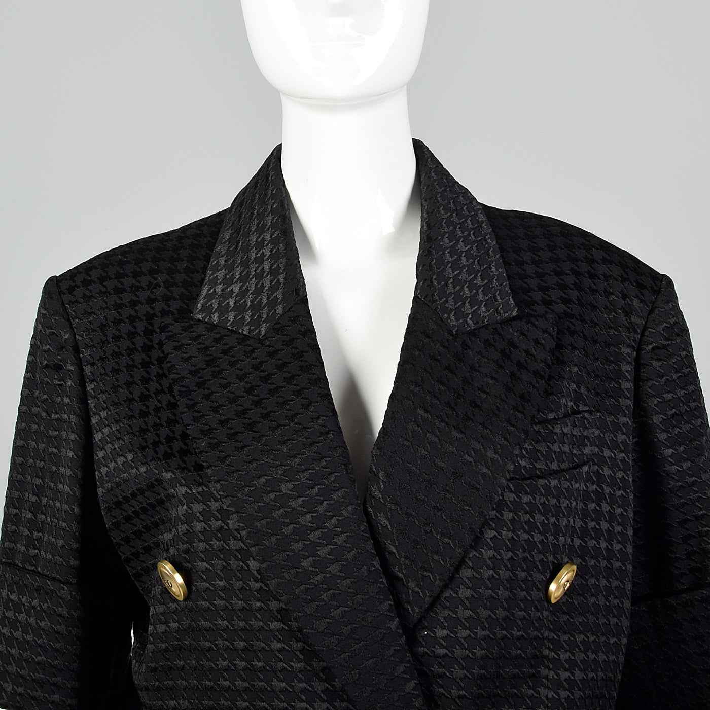 1980s Christian Dior Boutique Short Sleeve Black Jacket